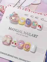 Children's special cute cartoon nail art 3-12 years old girls and children nail art film