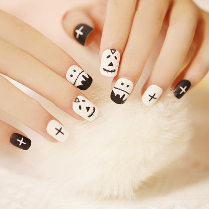 Halloween Wear Nail 3D Three-dimensional Nail Art False Nails  Spider Bat Nail Sheets Wholesale｜365nails