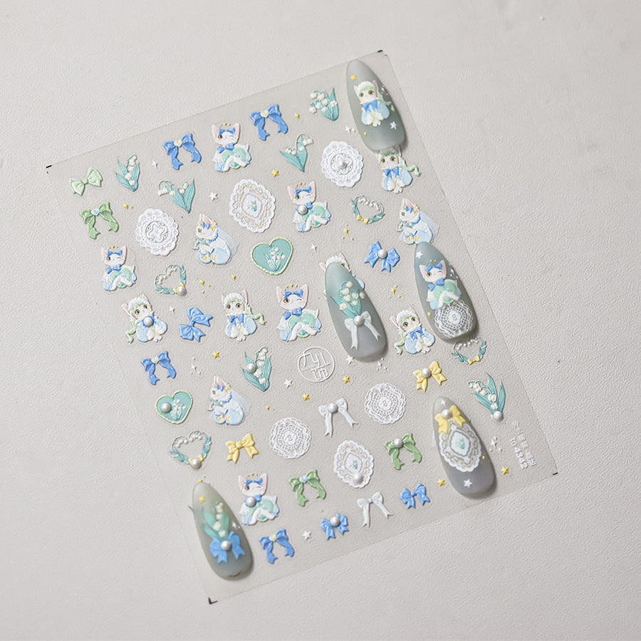 365nails: "Lolita Cat Doll" – nail art stickers