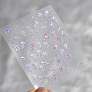 365nails: "Iridescent Jellyfish Ocean Bubble" – nail art stickers