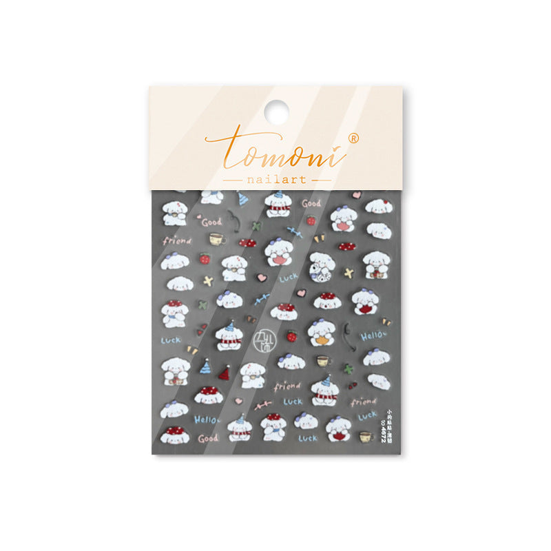 365nails: "Cute Pastel Hippo" –Nail Art Stickers