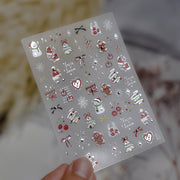 365nails: 크리스마스 홀로그램 크리스탈 네일 아트 스티커
