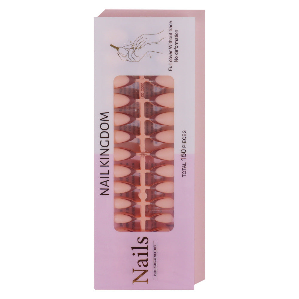 Nail Tips Wear armor  French five-color manicure fake nails, prefabricated nail seamless matte color nail patches 150 pieces