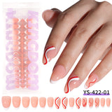 Nail Tips Exclusive for Amazon hot-selling French press on nails art patch oil injection removable fake nail piece 120 pieces