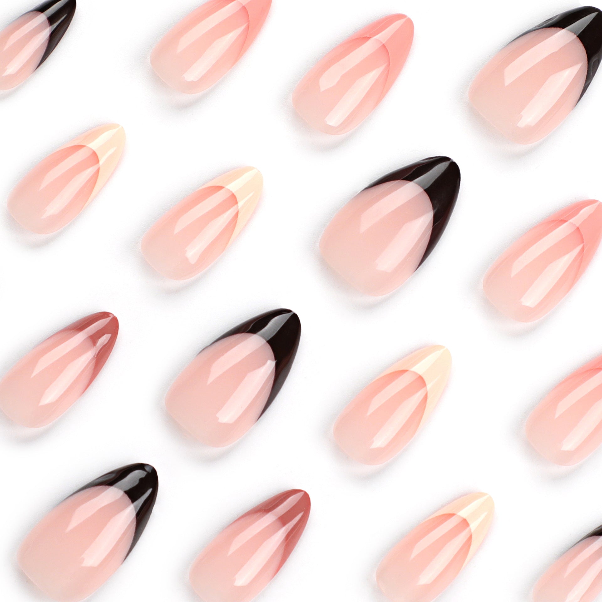 Uñas postizas Yiwu para manicura, sencillas, rosas, con empalme, pegatinas para uñas, venta al por mayor | 365nails