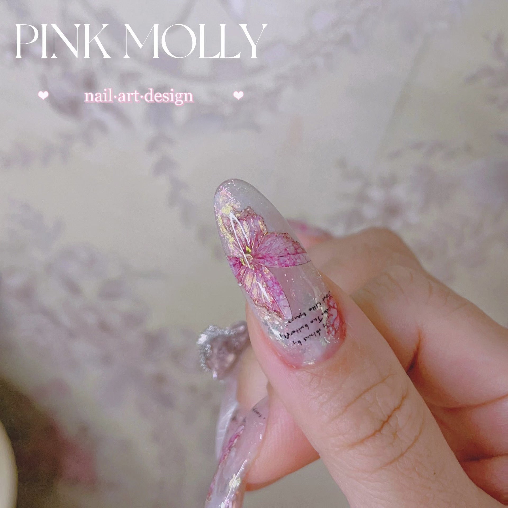 365nails: "Pastel Iridescent Butterfly" – nail art stickers