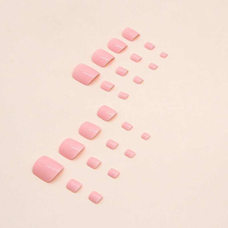 少女嫩粉 清新夏季新款 足用可拆卸穿戴甲｜365nails