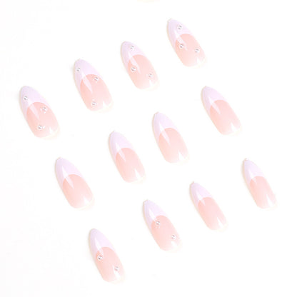 press-on nails Patch White French Nail Art Water Drop Nail Pearl press-on nails Wholesale  Nail Art  Nails｜365nails