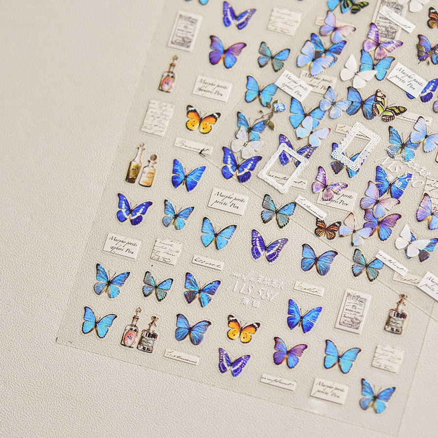 365nails: "Vintage Purple Butterfly" – nail art stickers