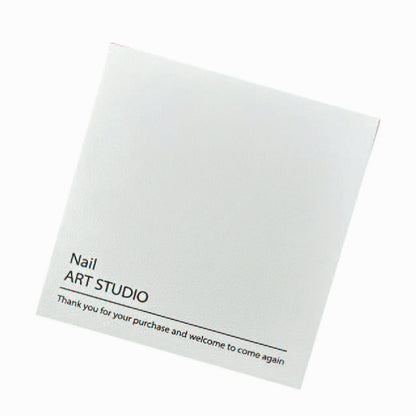Press-On Nails Instruction Card High-end solid color nail card (MOQ:50 pieces)
