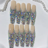 Nude Base Full Crystal Luxe Press On Nail Set
