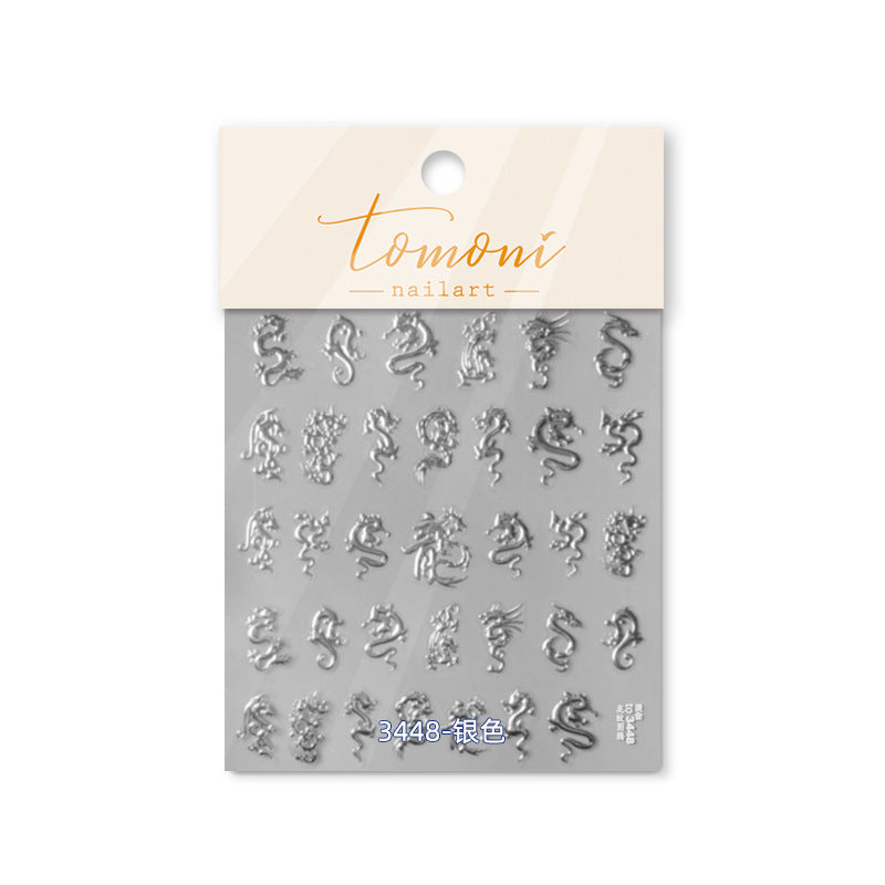 Holographic Dragon Flames – Iridescent Nail Art Set
