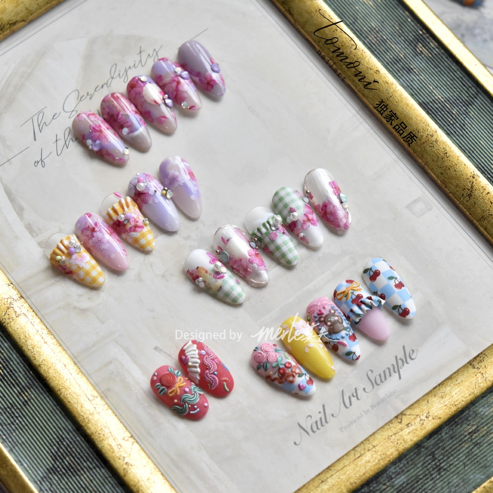 365nails : « Sakura et Lanterne » – Autocollants de nail art