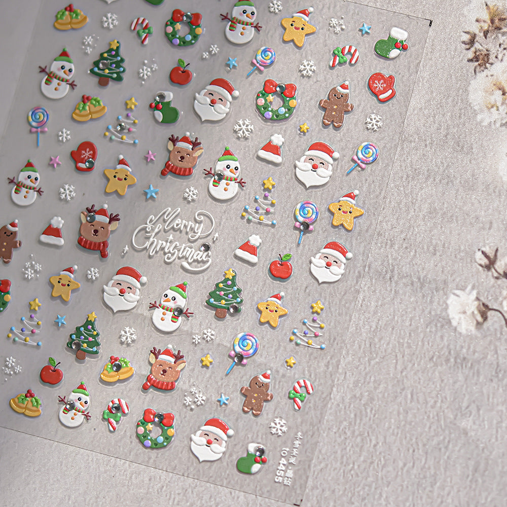 365nails: "Cute Christmas Icons" – nail art stickers