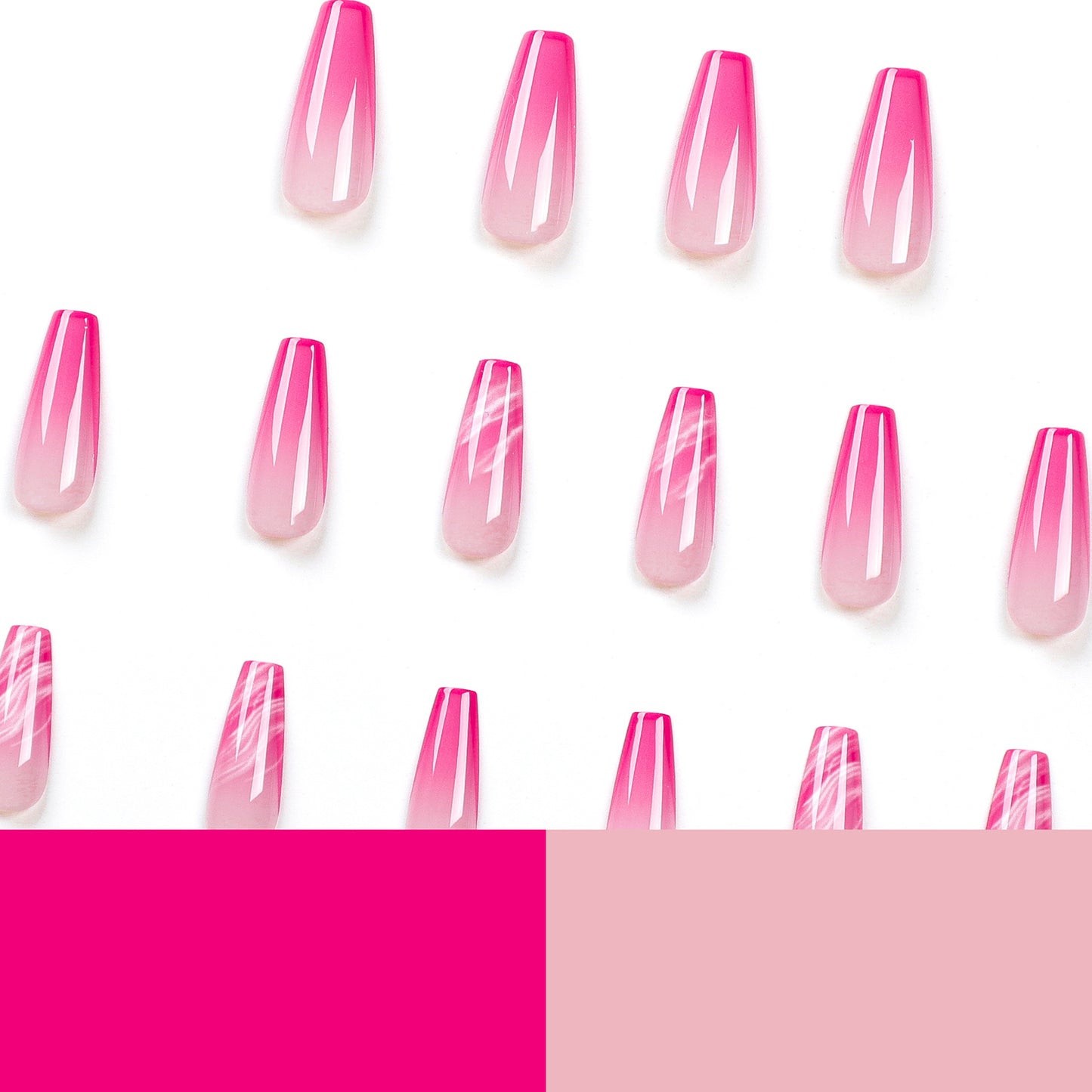 New French Nail Art Wearable Nail Sheet   Nail Art Nail Sticker Ballet Nail Sheet Finished Product Wholesale｜365nails