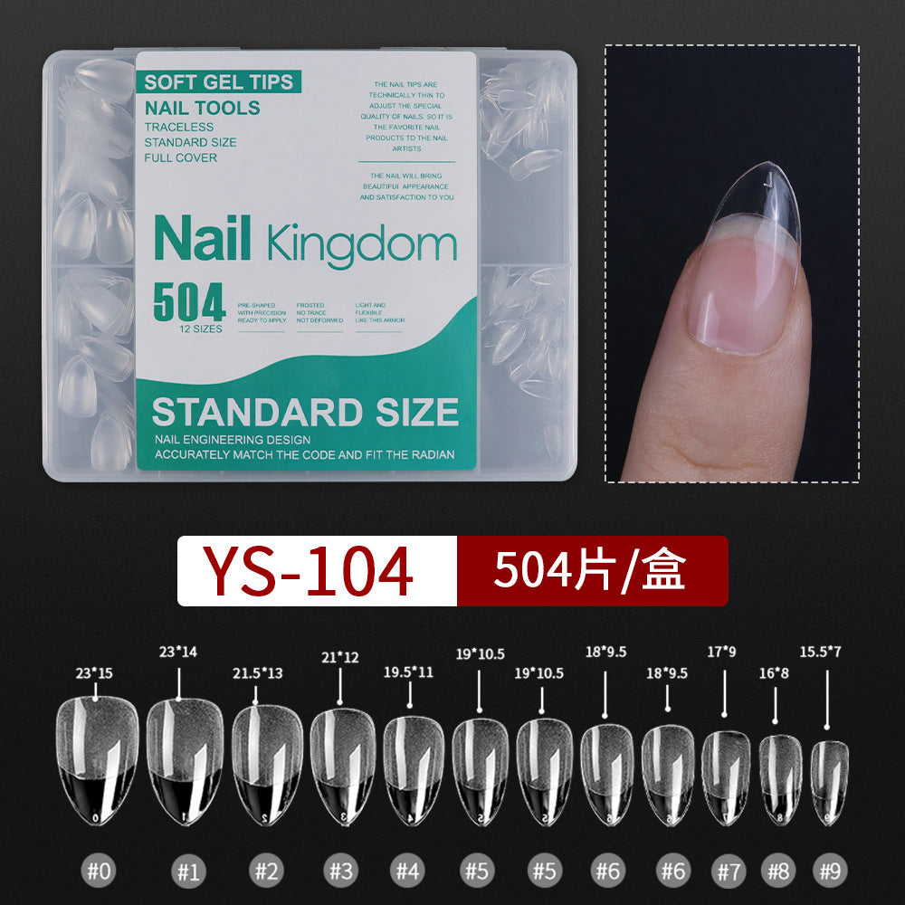 365nails 240PCS 跨境熱銷款｜免銼無縫軟凝膠甲片（半霧/全霧可選）