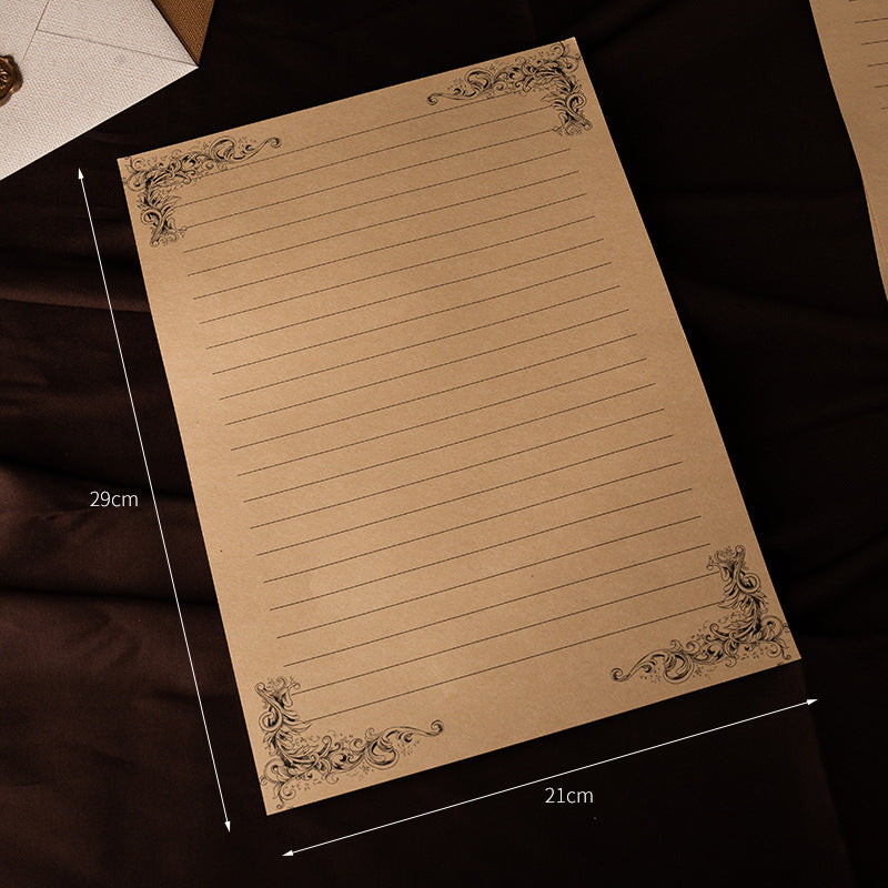 Vintage Textured Thank You Envelope With Wax Seal Style (MOQ=2)