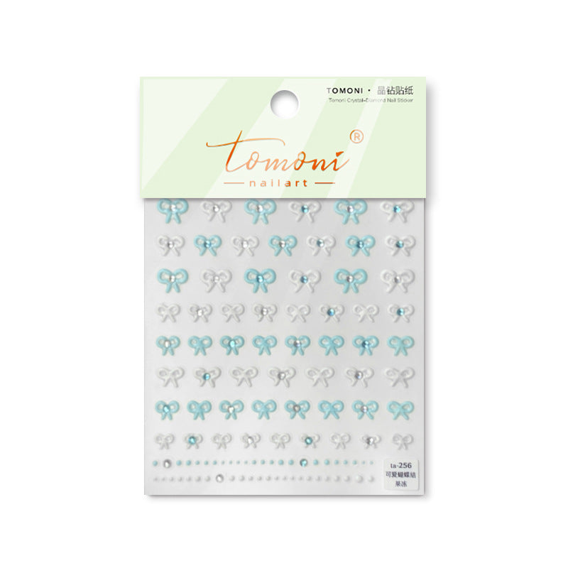 Jelly Crystal Bows – Minimalist Nail Art Set