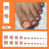 Manicure de flores naturais, fofas e coloridas, primavera e verão, novas unhas postiças, unhas postiças postiças, peças de unhas postiças, atacado de unhas postiças｜365nails