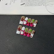 365nails: "Cherry Pop Star" – 3D Cherry & Star Handmade Square Nails