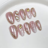 Pearl Shell Elegance Series Press-On Nails