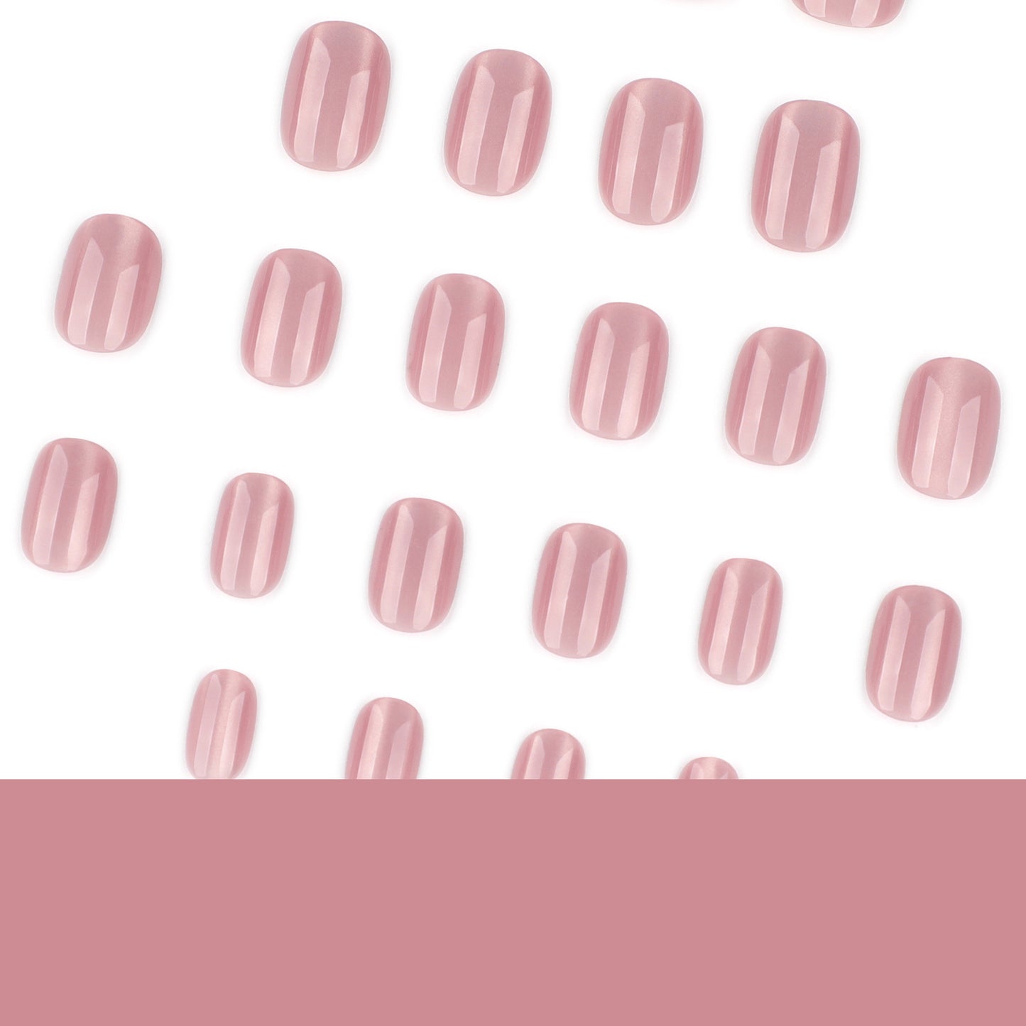 Soft Nude Glossy Oval Nails for Everyday Elegance