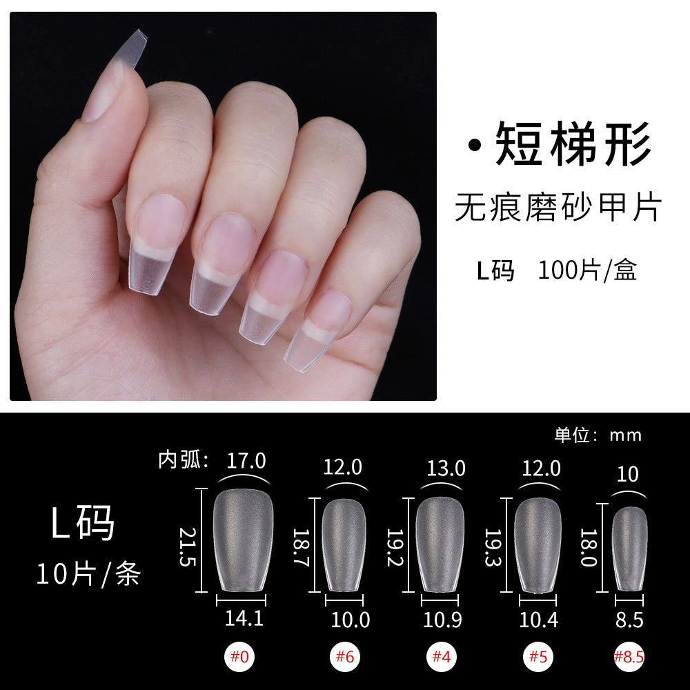 365nails 100PCS Matte Nail Tips | 10 Shapes XS/S/M/L Sizes for Press-On Customization