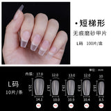 365nails 100PCS Matte Nail Tips | 10 Shapes XS/S/M/L Sizes for Press-On Customization