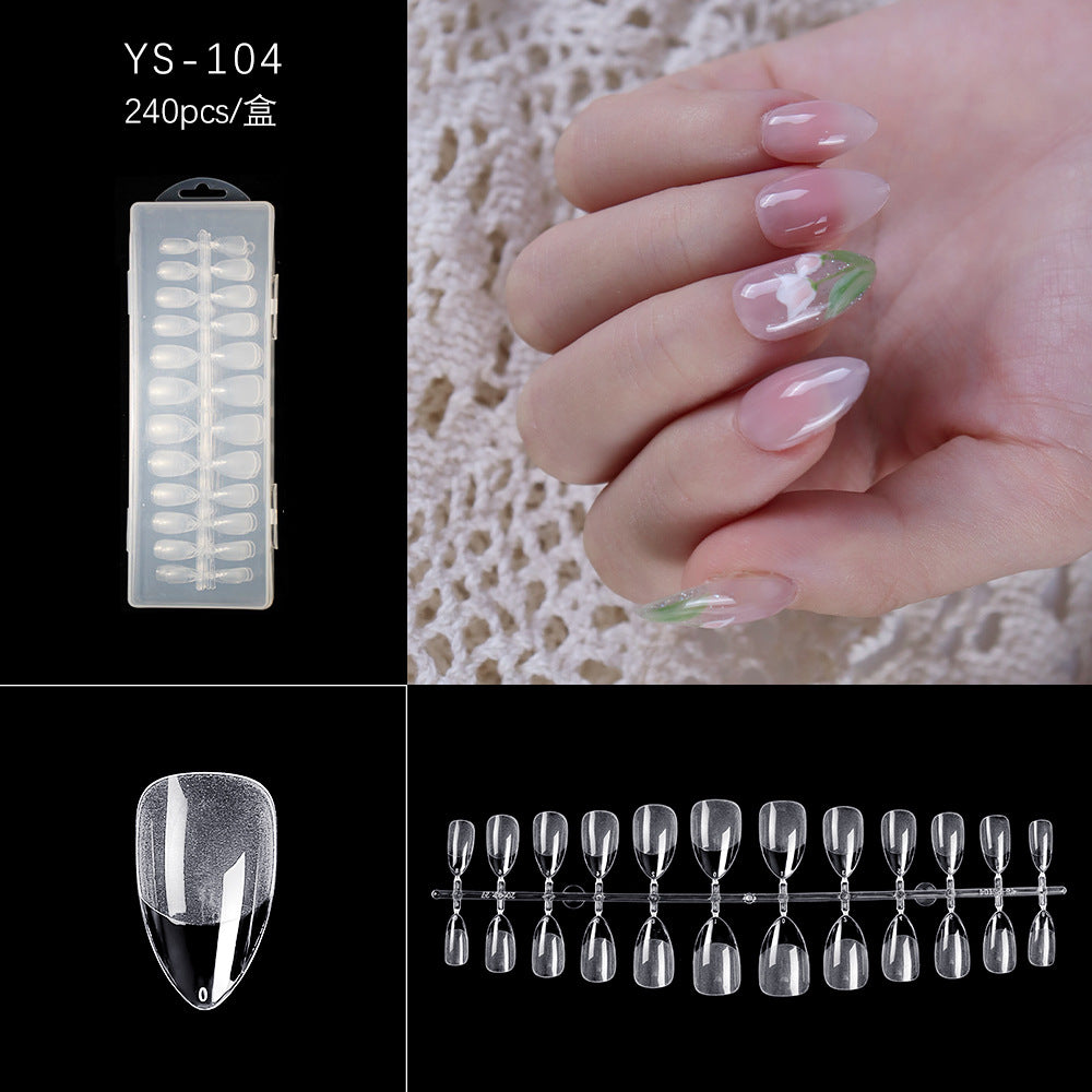 365nails 240PCS 跨境熱銷款｜免銼無縫軟凝膠甲片（半霧/全霧可選）