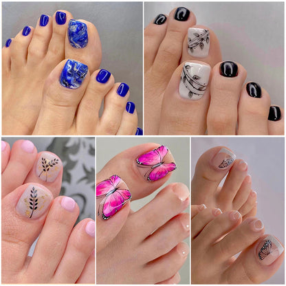Wear nail manicure toenail patch wholesale collection toenail removable  fake nail false nails｜365nails