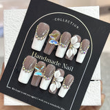 Spice girls punk pure hand-painted wearing nail film high sense summer