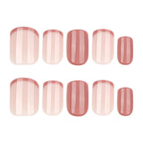 Unhas postiças quadradas curtas francesas, unhas postiças de pressão, atacado de unhas ｜365nails