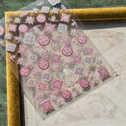 Chinese Traditional Pattern Collection: "Oriental Elegance" – 3D Embossed Nail Sticker