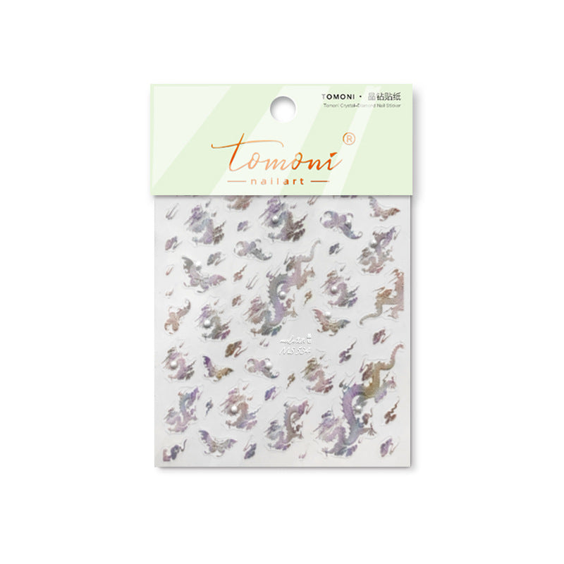 365nails: "Cristal de dragon chinois holographique" – Autocollants pour ongles