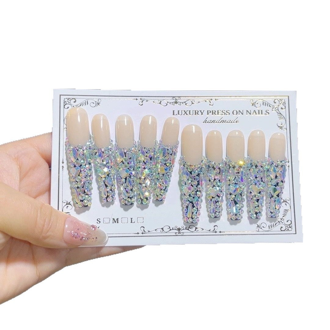 Nude Base Full Crystal Luxe Press On Nail Set