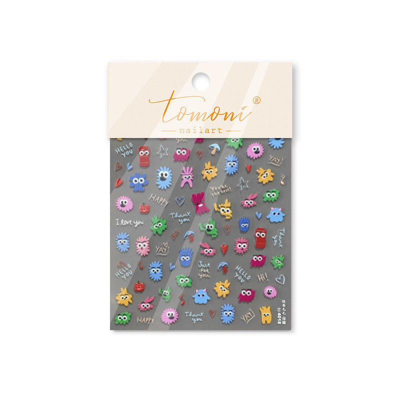 365nails: "Cute Monster Party" – nail art stickers