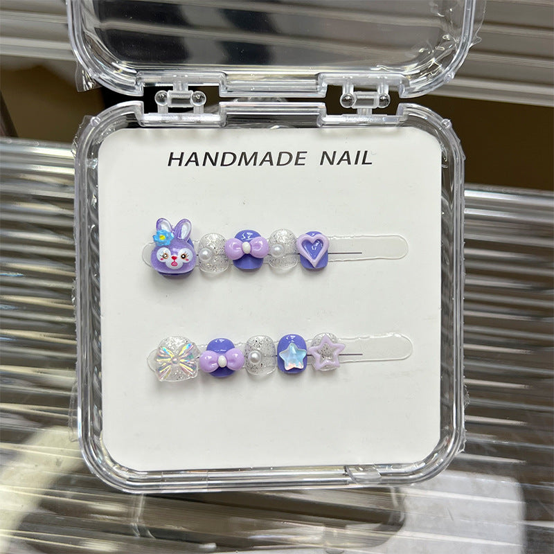 Cute Cartoon Kids Press On Nails Collection