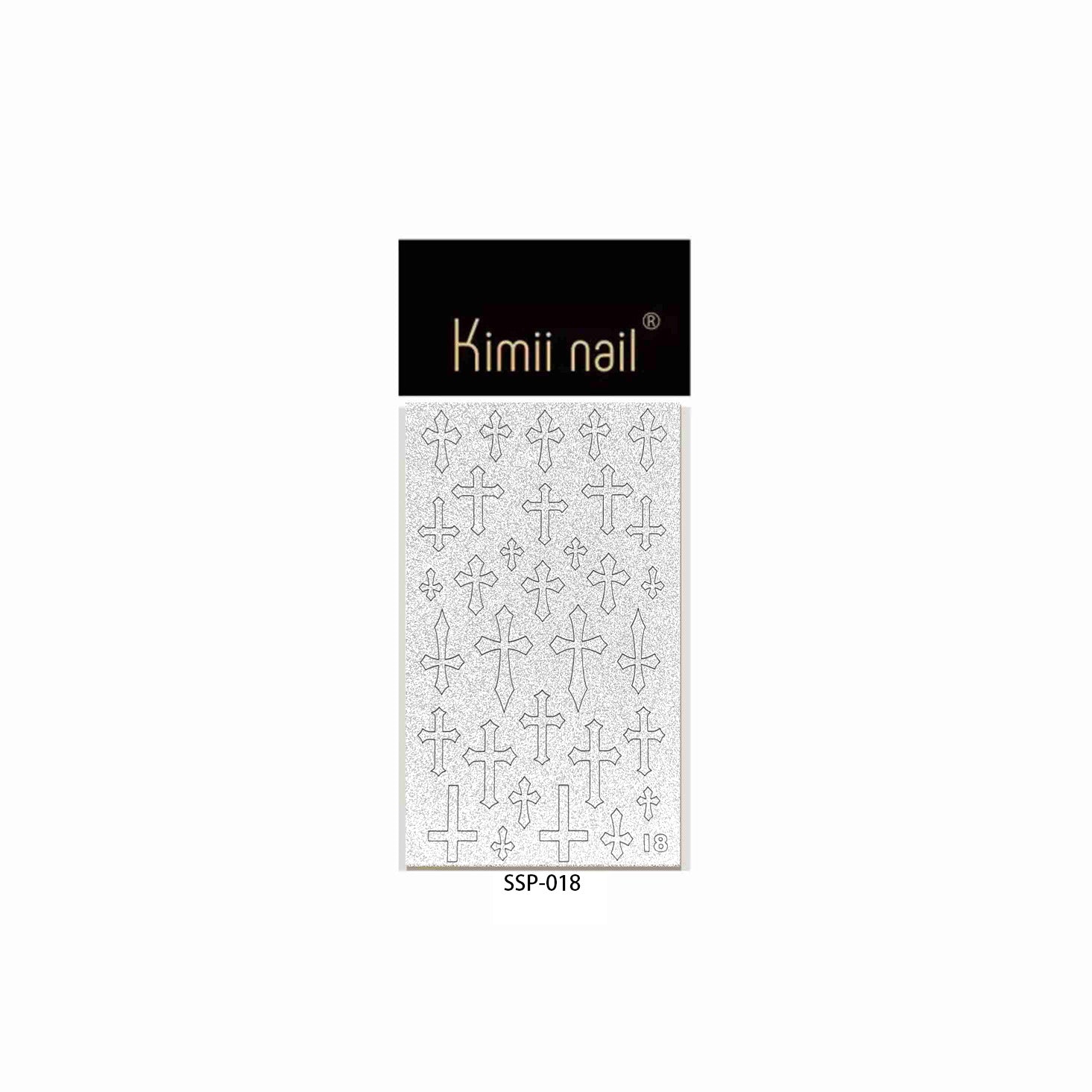 Silver Glitter Stripe: "Minimalist Shimmer" – Nail Sticker