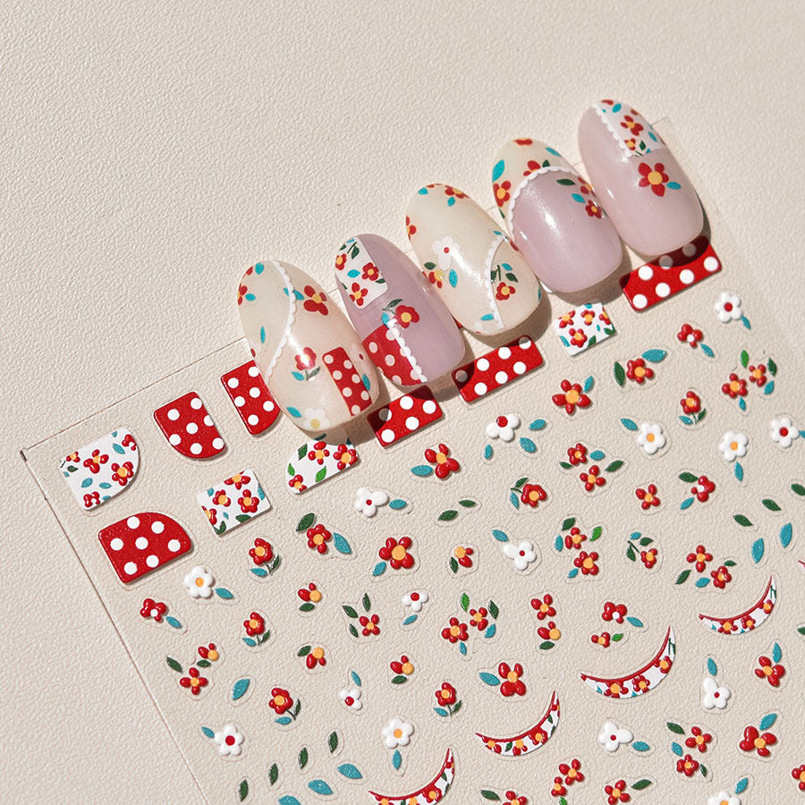 365nails: "Vintage Floral Border" – nail art stickers