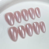 Pearl Blush Short Almond Press-On Nails