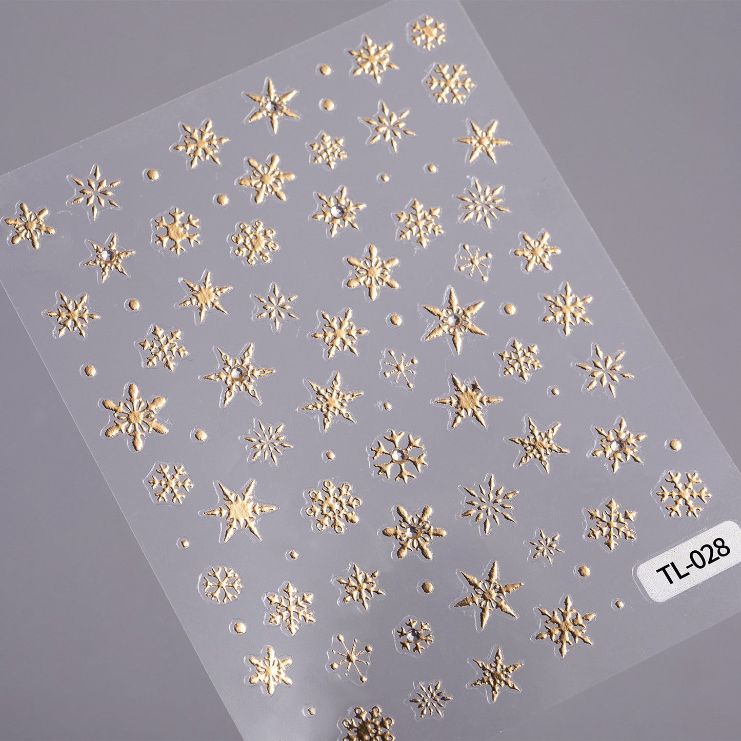 Crystal Diamond Hot Silver Snowflake Nail Art Sticker 5D Embossed Three-dimensional Hot Stamping Snowflake DIY Nail Sticker Jewelry TL