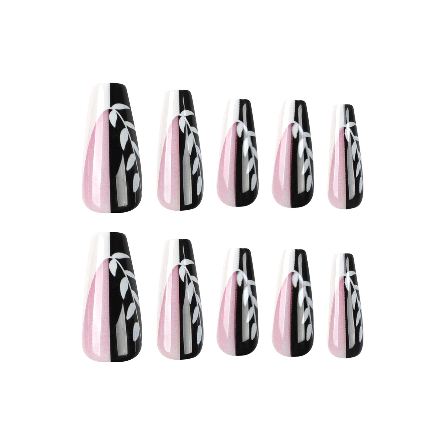 hot nail art wearing French  fake nail ballet nail art film press on nail｜365nails
