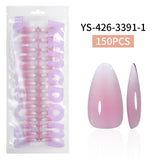 Nail Tips Europe and the United States  gradual change press on nails, simple water drop nail spray removable fake nail 150 pieces prefabricated nail