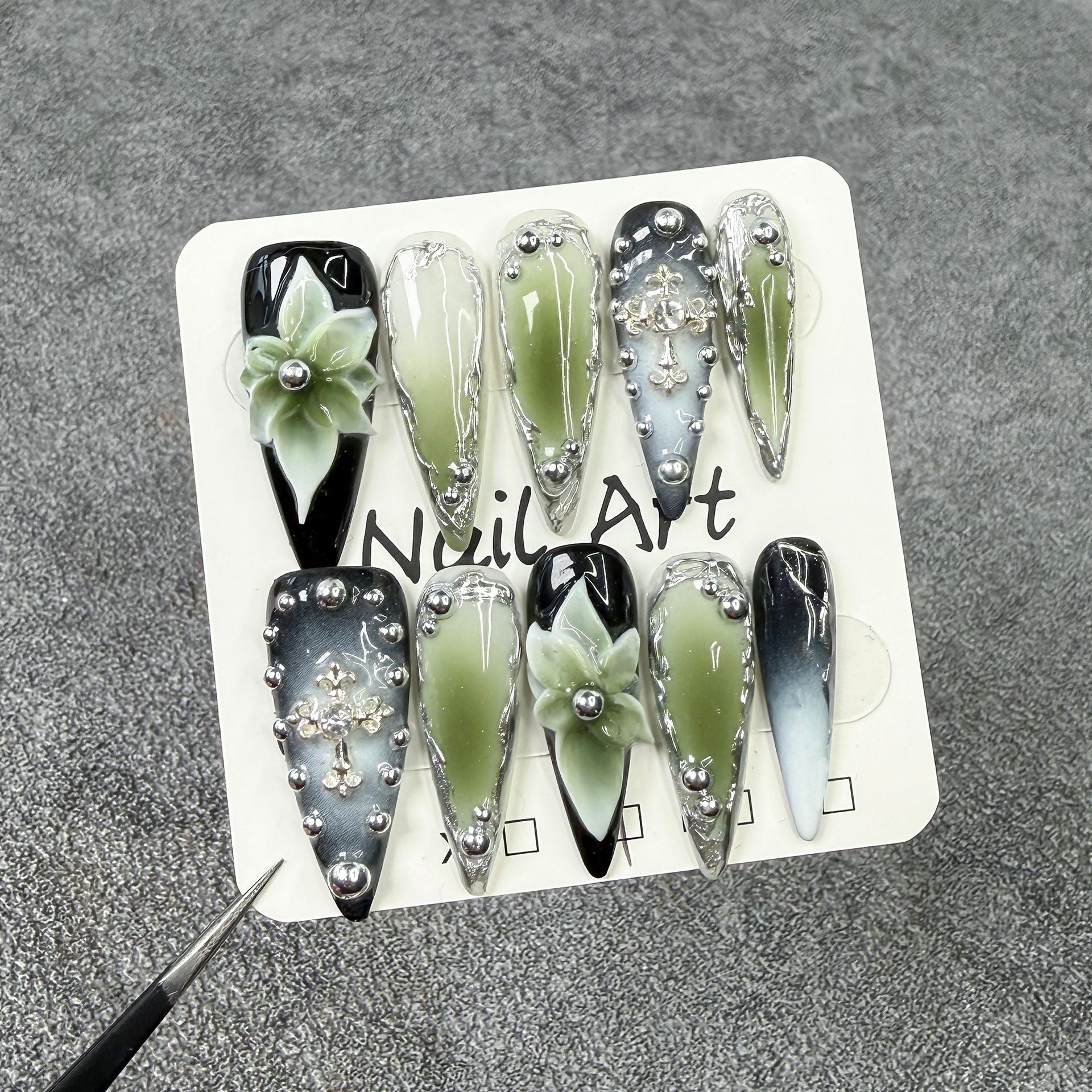 Midnight Garden Series Press-On Nails