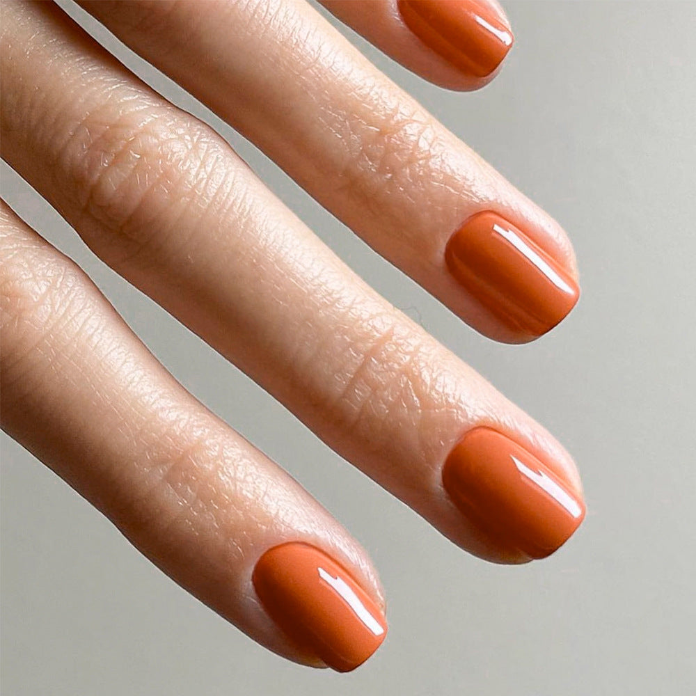經典純色紅色短款方形穿戴甲 批發｜365nails