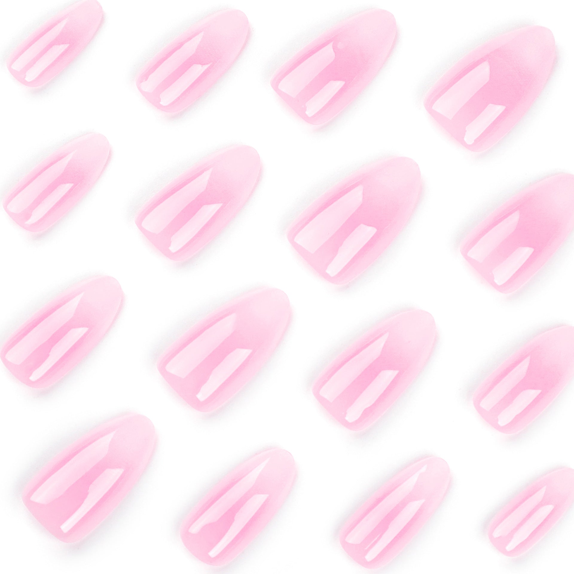 Fornecimento especial para unhas curtas clássicas francesas com mudança gradual, simples e de uso, 24 peças de unhas postiças no atacado｜365nails