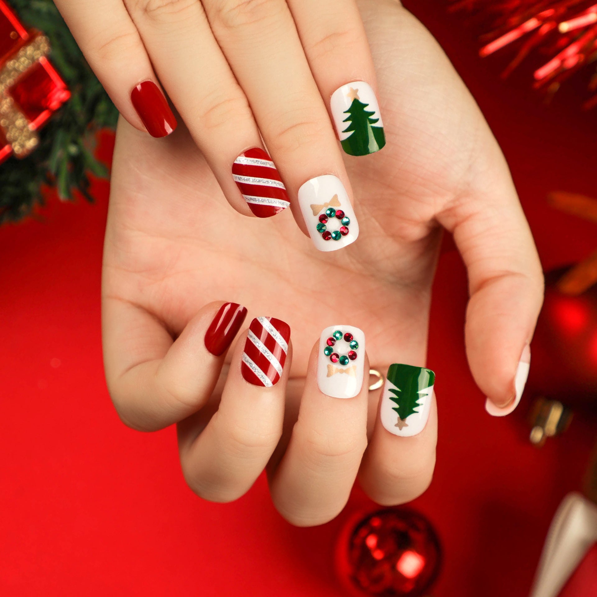 熱門聖誕節穿戴甲片/指甲貼 批發｜365nails
