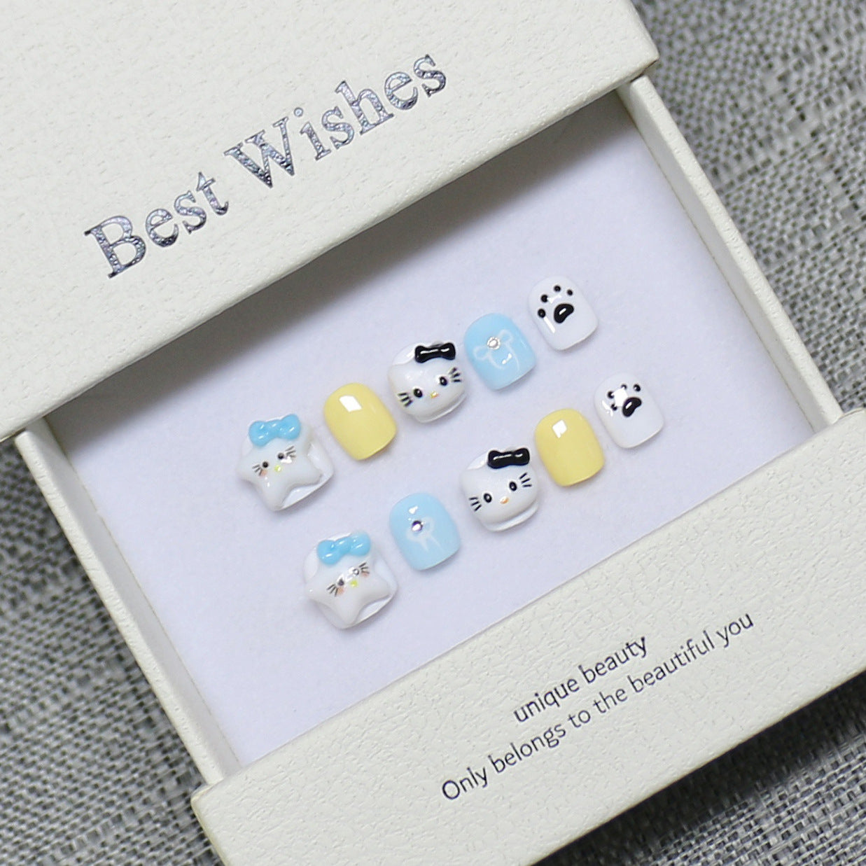 Children's special cute cartoon nail art 3-12 years old girls and children nail art film