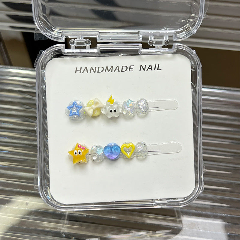 Cute Cartoon Kids Press On Nails Collection