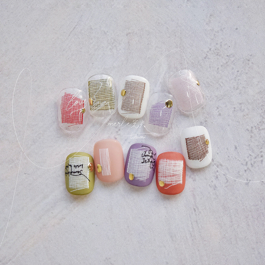 365nails: "Abstract Graffiti Handwriting" – Nail Art Stickers